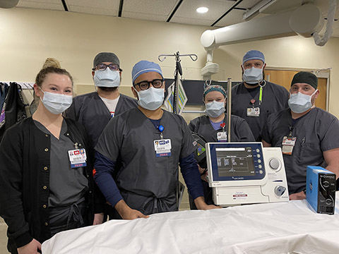 Dr. Mahesh Anantha and White River Medical Center Cath Lab Team